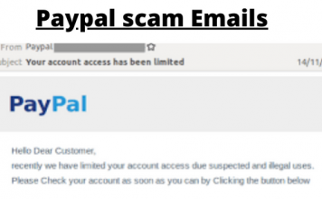 PayPal scam email